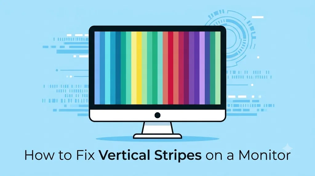 How to Fix Vertical Stripes on a Monitor